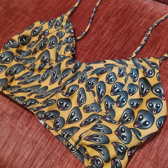 Drop Dead Alien bathing suit crop top - Picture 3 of 5